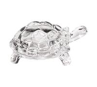 Veemoon Chinese Feng Shui Tortoise, Crystal Glass Turtle Animal Figurine for Peace Prosperity Positive Energy Decoration