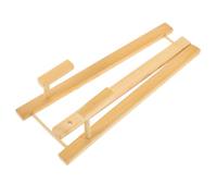 Veemoon Chinese Folding Fan Stand Bamboo Holder Handmade Traditional Vintage Style Multi-functional Decorative Hand Fan Display Frame for Desktop Table Decor