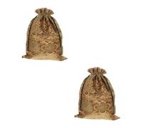 Veemoon Chinese Silk Style Candy Bags - Elegant Fortune Bags for Weddings - Jewelry Packaging and Organizing Drawstring Pouches for Party Favors and Small Assorted Colors