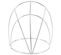 Veemoon Chinese Traditional Hair Crown Frame Metal Frame for Headdress Making Silver Simple Appearance Design Easy to Put on Practical Unique Distinctive Cosplay Activity Photo Taking