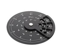 Veemoon Chord Wheel Circle of Fifths Melody Tool, Aluminum Alloy, Black, Practice Aid and Learning Aid for Ukulele and Bass, Studio Sessions and Lessons, Beginners and Advanced Players
