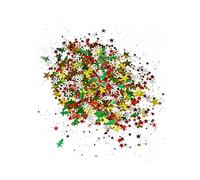 Veemoon Christmas Table Confetti - 2 Packs of 20G Snowflake & Star Decorations for Festive Holiday Parties - Perfect for Cakes and Table Settings