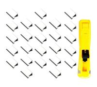 Veemoon Clam Clip Dispenser Refill Clips Stainless Steel Abs Easy-to-use Binding Documents Assorted Color Practical School Home Random Color