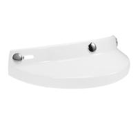 Veemoon Classic with Comfortable PC Material Vintage White Motorcycle Helmet Visor and Sun Protection for Outdoor Riding