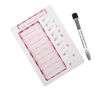 Veemoon Classroom Schedule Chart for DIY Chore Tracker Reminder Erasable Self Discipline Board Develop Habits Management Skills Motivational Tool for Parents
