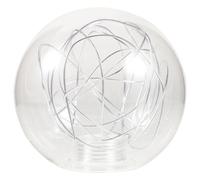 Veemoon Clear Glass Globe Replacement Shades G9 80mm Ball Lamp Shade Small Light Bulb Globe Shade Light Bulb Guard Covers for Chandelier Pendant Lamp Ceiling Wall Sconce Silver
