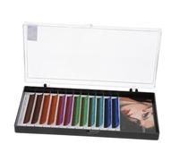 Veemoon Colored False Eyelash Extensions Volume Lash Grafting Supplies for Home DIY Salon Use for Masquerade Festivals Cosplay Daily Wear Easy Application Different Colors
