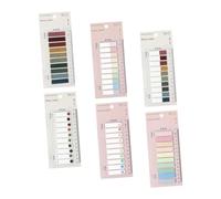 Veemoon Colored Tabs Convenient Self-adhesive Reading Bookmarks Bright Index Markers for Easy Highlighting and Note Organization Portable Pack