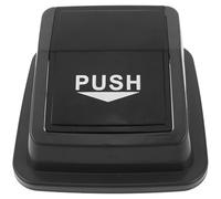 Veemoon Commercial Plastic Kitchen Trash Can Lid Replacement, 20L Grey Swing Top Cover for Square Garbage Bin, Universal Dustbin Lid for Office, Classroom, Outdoor Use