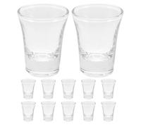 Veemoon Communion Cups for Churches 12pcs Glass Small Shot Glasses Sturdy Construction Fits Standard Communion Trays for Church Service