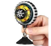 Veemoon Compact Dashboard Compass Ball for Car and Boat with Reliable Suction Cup, Space-saving Abs Navigation Guide for Daily Outing and Road Trip