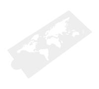 Veemoon Continents Stencil for Cake World Map Mold Map Stencil Earth Mold Fondant Cutter DIY White