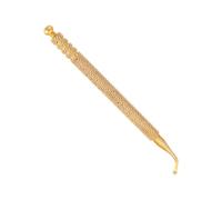 Veemoon Copper Auricular Point Pen with Non-Slip Handle for Clean Stimulation, Curved Ear Acupuncture Probe Suitable for Face and Ear, for Safe Home Pain Therapy and Anytime Use