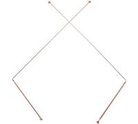 Veemoon Copper Dowsing Rods 2Pcs Professional Divining Tools for Spirit Exploration and Cave Finding with Portable Design