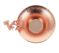 Veemoon Copper Plum Blossom Tea Filter with Heat-Resistant Design Practical Tea Funnel for Filtering Residue at Home
