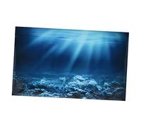 Veemoon Coral Reef Aquarium Background Decal Vibrant Fish Tank Wallpaper Sticker Removable Adhesive for Fish Tank Decoration Durable Design