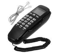 Veemoon Corded Home Phone Landline with Big Button Keypad and Caller Id, Black Abs Material, No Ac Power Required, Versatile Placement Options for Business and Home Use