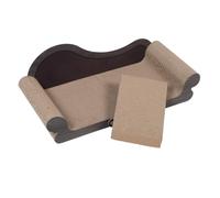 Veemoon Corrugated Paper Cat Scratcher Sofa Protector for Indoor Cats Scratch Board Lounge with Chaise Design Furniture-saving Claw Care for Healthy Scratching Habits