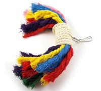 Veemoon Cotton Rope Bite for Birds Budgie Cage Safe to Chew and Easy to Install in Cage, Parrot Chewing for Cockatiels and Parakeets