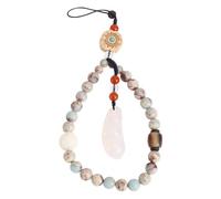Veemoon Creative Stone Shoushan Easy Detach a Attach to Material Hand Wrist Lanyard with Lightweight Chic Design Birthday Gift for Phone Cellphone and Music Player Users
