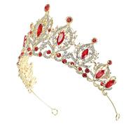 Veemoon Crystal Crown Headband for Women Bridal Wedding Headpiece Sparkling Alloy Tiara Birthday Party Accessories Elegant Bride Hairband