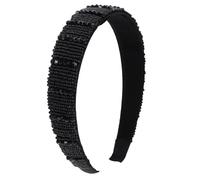 Veemoon Crystal Headband for Girl Wide Hand-made Wedding Hairband Rhinestone Headdress Accessory for Women