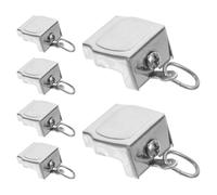 Veemoon Curtain Track End Caps and Stainless Steel Replacement 6pcs for Solid Metal Curtain Rod Final Caps with Simple Stylish Design Installation Wall Or Ceiling Mount