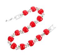 Veemoon Cute Apple Charm Bracelet for Women Lightweight Fruit Design Comfortable Wearing Experience Unique Special Occasions Like Christmas and Valentine Day Durable