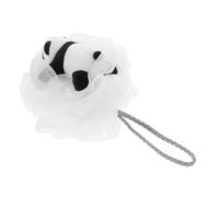 Veemoon Cute Panda Bath Loofah Mesh Sponge Exfoliating Shower Scrubber for Kids Toddler Bath Accessories Soft Gentle Baby Wash Cloth