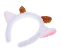 Veemoon Cute Plush Sheep Horn Ear Headband for Birthday Parties | Cloth Material, Fluffy Adorable Style, Easy Photo Opportunities, Halloween Party Favor, Yoga Use