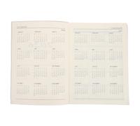 Veemoon Daily Planner PU Leather Organizer for Teachers English Schedule Notebook with Spacious Writing Space Professional Work Calendar for Focus and Goal Management