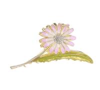 Veemoon Daisy Flower Metal Hair Claw Clip Elegant Floral Hair Accessory for Women for Updos and Everyday Styles