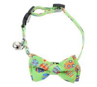Veemoon Delicate Kitten Collar Wear-resistant Cat Bowknot 11.00x1.57x0.39inch Polyester Lightweight Adjustable Stylish Creative Cartoon Pattern Design Cat Photo Prop