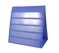 Veemoon Desktop Pocket Chart Holder, 20pcs Teaching Display Stand School Simple Teachers Card Holder Office Small Tabletop Strip Desktop Pocket Chart Self Standing Learning Organize Size Presentation