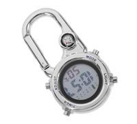 Veemoon Digital Carabiner Fob Watch Convenient Hanging Design for Outdoors Use and Adventure with Night Glow Function, Metal and Glass Construction for Nurses and Doctors