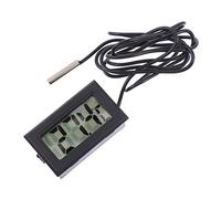 Veemoon Digital Thermometer Water Cooling System Temperature with Point Thread for Computer Supply Accurate Temperature Measuring Accessory Black for Fish Bath Detection