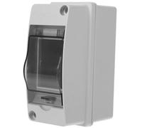 Veemoon Din Rail Enclosure 2-Way Distribution Box Circuit Breaker Protection Box Water Proof Case Ip66 Clear Cover Circuit Box Consumer Unit 2 Way Meter Box for Indoor and Outdoor ABS