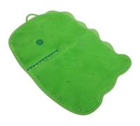 Veemoon Dinosaur-Shaped Shower Foot Scrubber Mat with Suction Cups Silicone Bath Massage Cushion for Exfoliating and Cleaning Feet for Bathroom Spa Use