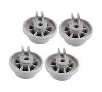 Veemoon Dishwasher Accessory for 4pcs Lower Major Rack Replacement Wheels with 165314 Rollers Compatible Parts Brands