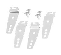 Veemoon Dishwasher Tilting the Mounting 4pcs Brackets Kitchen Metal to Easy Installation Clips Prevent Sturdy Dishwasher Fixing Accessories Counter