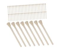 Veemoon Disposable Wooden Hair Removal Sticks 100pcs 125x16mm Small Waxing Applicators for Eyebrow Lip Nose Facial Hair Removal Home and Travel Use