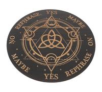 Veemoon Divination Pendulum Board Wooden Witch Altar with Engraved Star Pattern Metaphysical Supplies for Meditation and Home Decor 1pcs Large