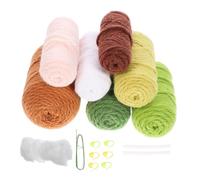 Veemoon DIY Crochet Plant Kit Large Potted Artificial Bonsai Desktop Ornament Material for Home Decoration Creative Handmade Gift with Complete Materials No Hook Included
