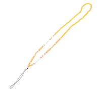 Veemoon DIY Crystal Beaded Mobile Phone Pendant Alphabet Soft Pottery for Phone Charms Letter Beads and Mobile Lanyard