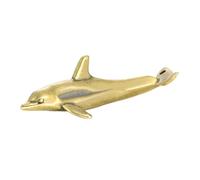 Veemoon DIY Dolphin Brass Keychain Pendant Retro Ocean Animal Charm for Keyrings Necklaces Bracelets Keychain Decor for Creative DIY Projects