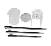 Veemoon DIY Lipstick Repair Kit with Silicone Mold Measuring Beakers Spoon Scoop Plastic Tools for Broken Lipstick Restoration Safe Materials Complete for Women Makeup Supplies