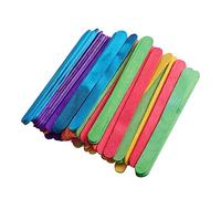 Veemoon DIY Stick for Ice Cream Creative Wooden Sticks 200Pcs Assorted Colour Smooth Surface for Boys and Girls Ice Cream Making Leisure Holiday