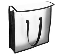 Veemoon Document File Organizer Bag for Men and Women with Lightweight PVC Material and Protective Design, for Organizing Bills and Statements in Office or Going, Easy to Carry File