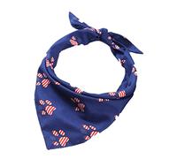 Veemoon Dog Bandana Bib Scarf Footprint Pattern American Flag Triangle Washable PET Dress Up Cat Dog PET Bandanas Collar Bib for 4th of July Independence Day Party