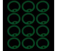 Veemoon Dog Silencers Identification Protectors 12pcs Silicone for Glow in The Dark Waterproof and Weatherproof Noise-reducing Pet Collar for Dogs